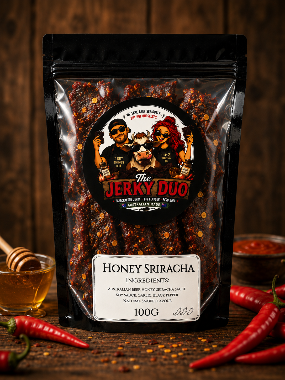 Honey Sriracha Beef Jerky